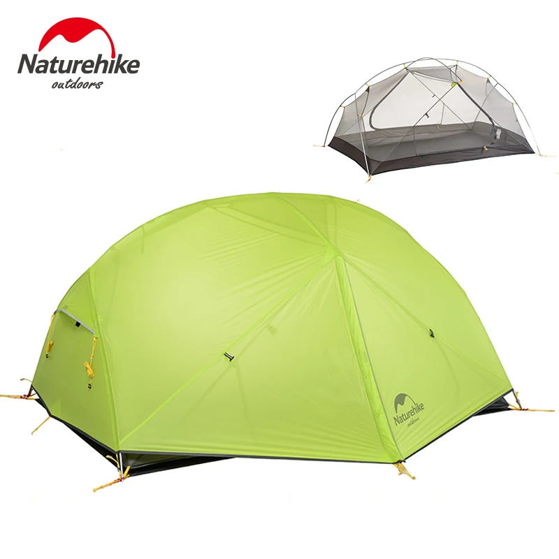 Naturehike NH17T007-M Mongar 20D нейлон двухслойные водонепроницаемый 2 для мужчин два человека палатка 3 сезона для кемпинга альпинизмом