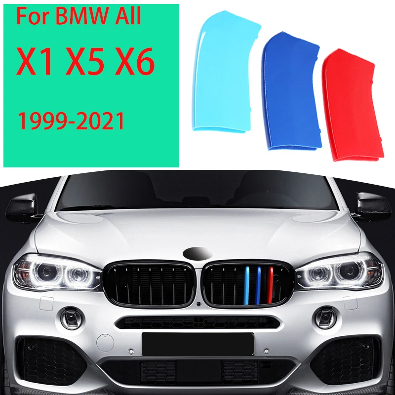 Автомобильная решетка для гонок 3 шт., накладка на клипсу для BMW X1, E84, F48, F49, X6, E71, E72, F16, G06, X5, E70, E53, F15, G05, F85 Power