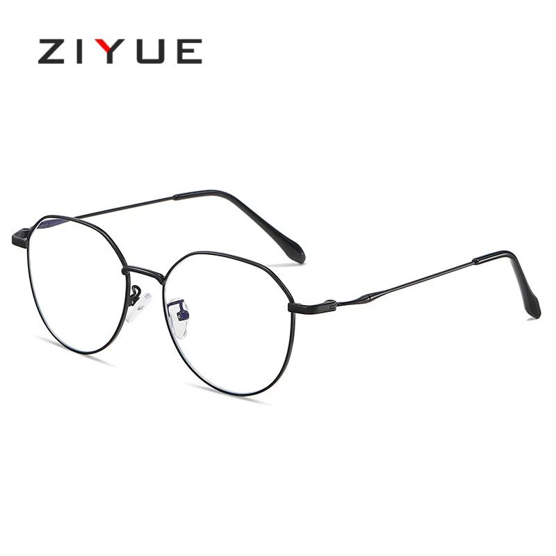 

31068 Metal polygonal retro eyeglass frame for men with myopia optical glasses for women
