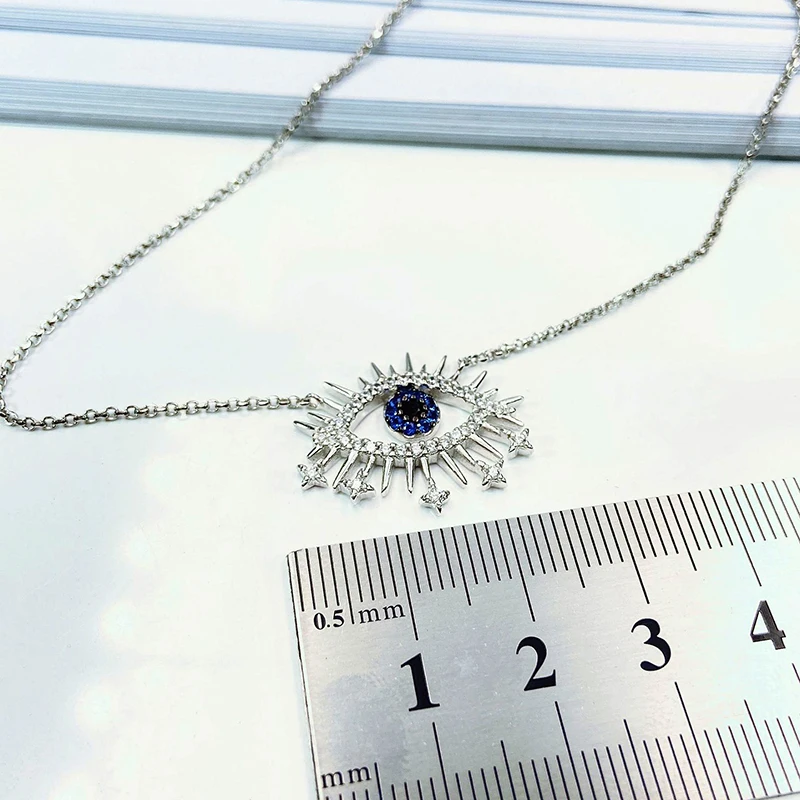 Модное Очаровательное ожерелье из стерлингового серебра копия 1:1 желтое серебро