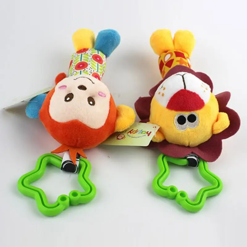 Infant Baby Kids rattle toys Wrist Rattle Mobiles Infant car bed hanging animal hand grab rattleor Newborn Children Xmas Gift