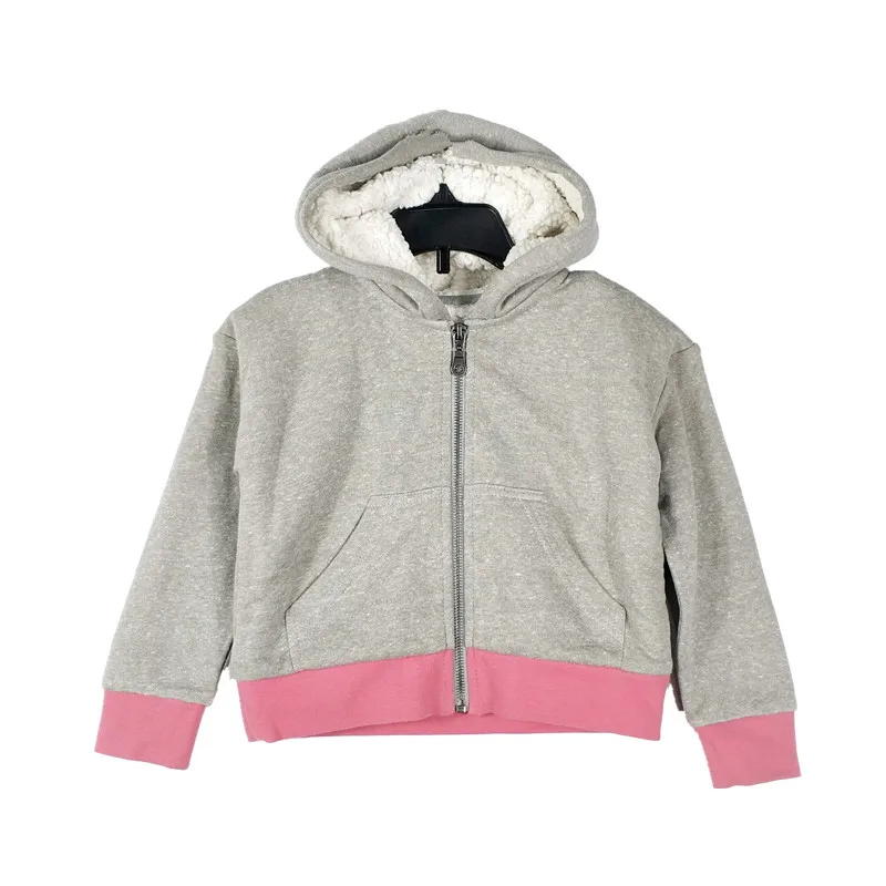 Толстовка на молнии с розовым подолом для маленьких девочек США размер 5 лет (без