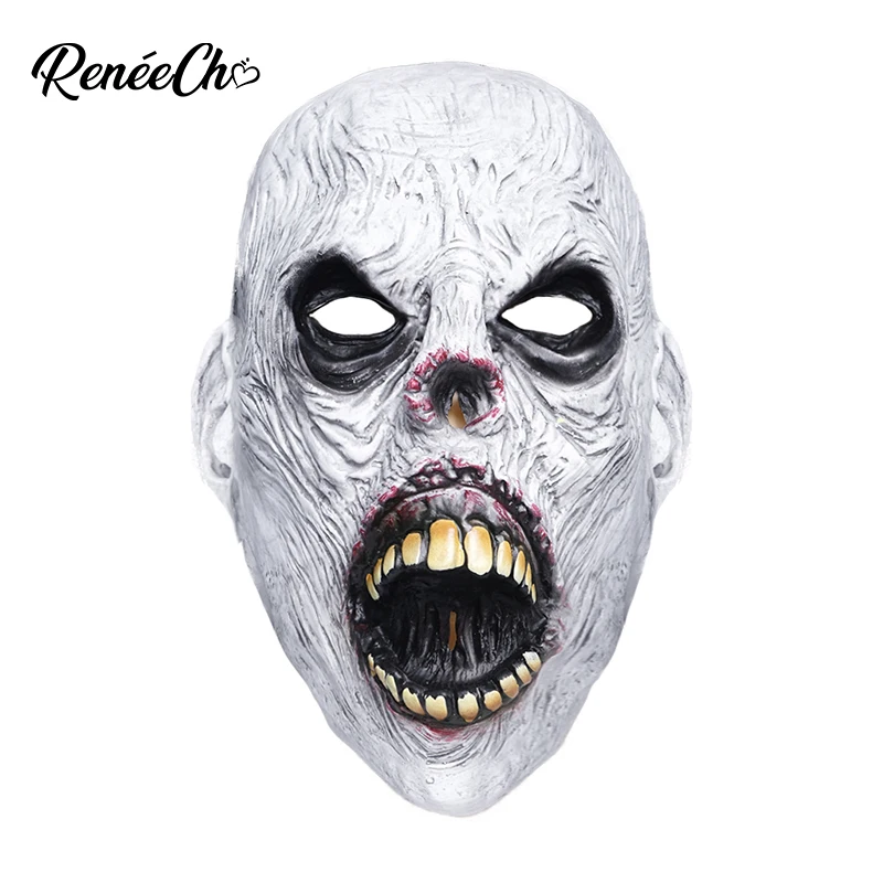 Reneecho Adult Zombie Costume Voldemort Mask Misfits Men Fiend Masks Halloween Accessories |