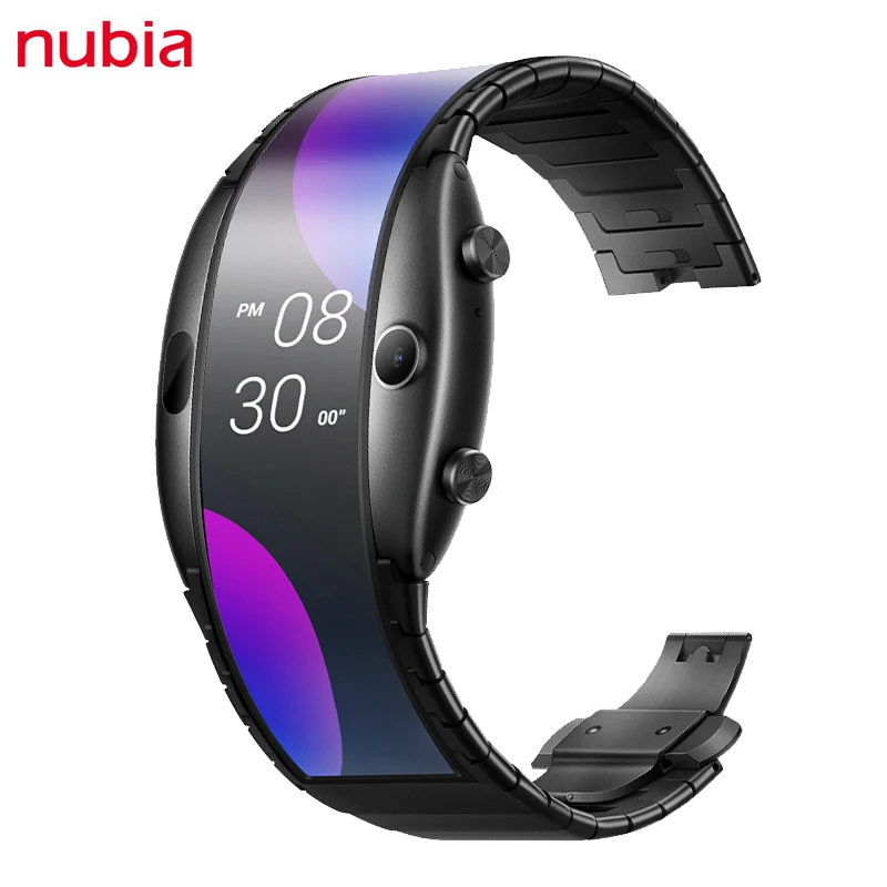 Оригинальные Смарт часы Nubia Alpha с OLED экраном 4 01 дюйма сотовый телефон 500 мАч 1 ГБ