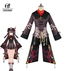 Косплей-костюм ROLECOS Genshin Impact Hutao, Женский костюм для косплея Hutao, костюм на Хэллоуин, униформа для игры девушки, одежда Audlt