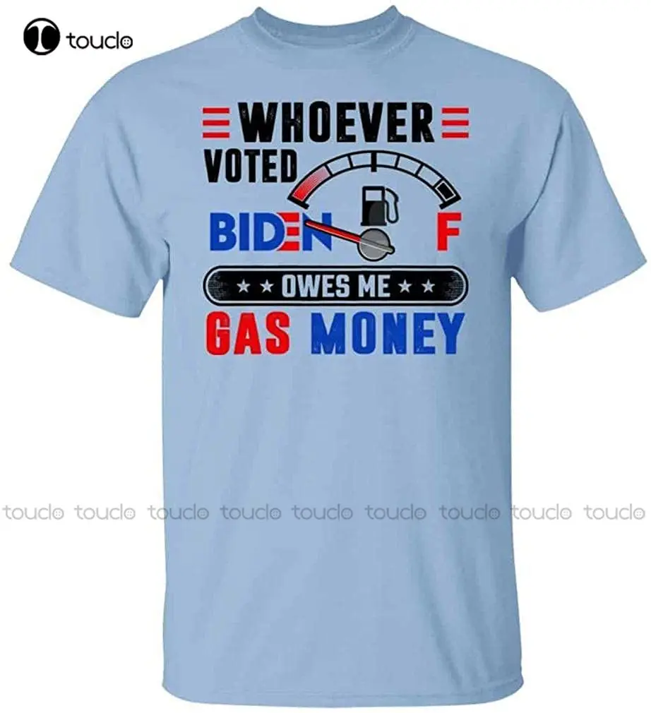 

New Whoever Voted Biden Owes Me Gas Money T-Shirt Biden Gas Gauge On Empty Fuel Shirt Anti Biden Shirt T-Shirts For Men