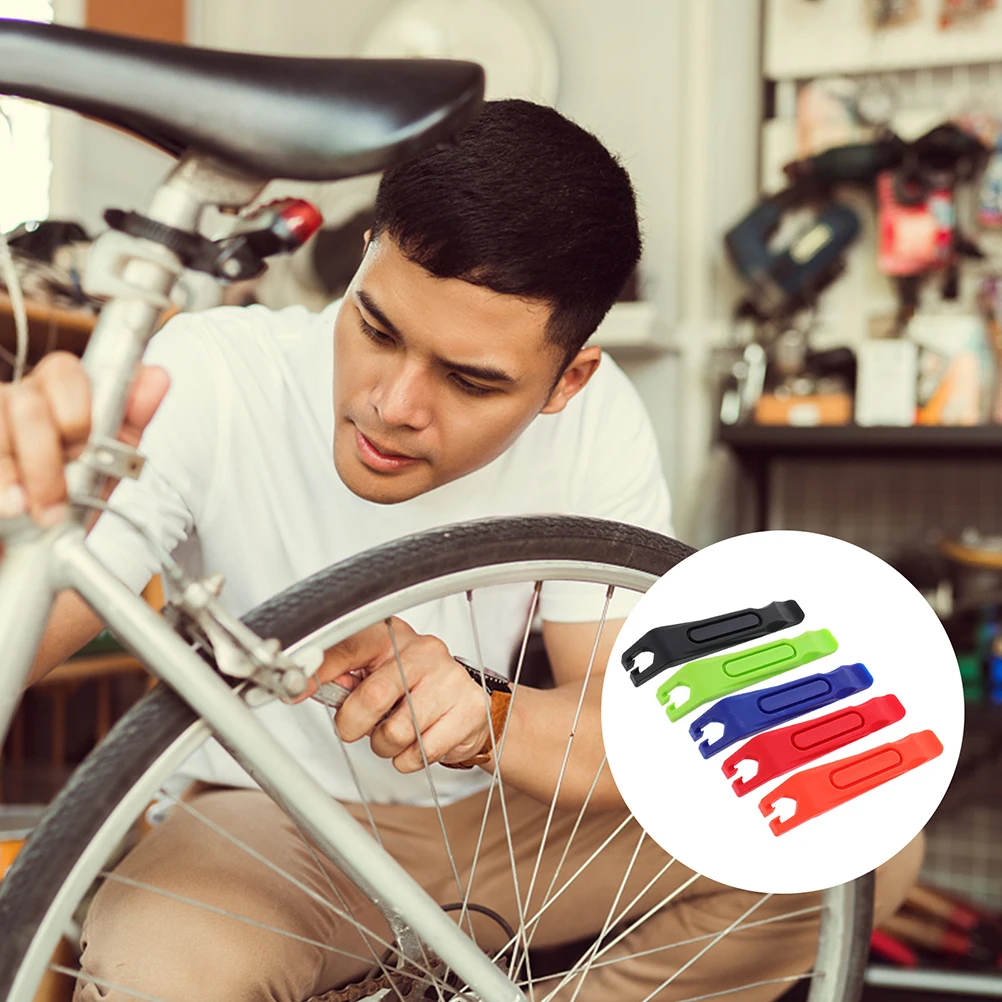 

10 Pcs Lightweight Durable Practical Portable Plastic Tire Lever Tire Crowbar for Bike