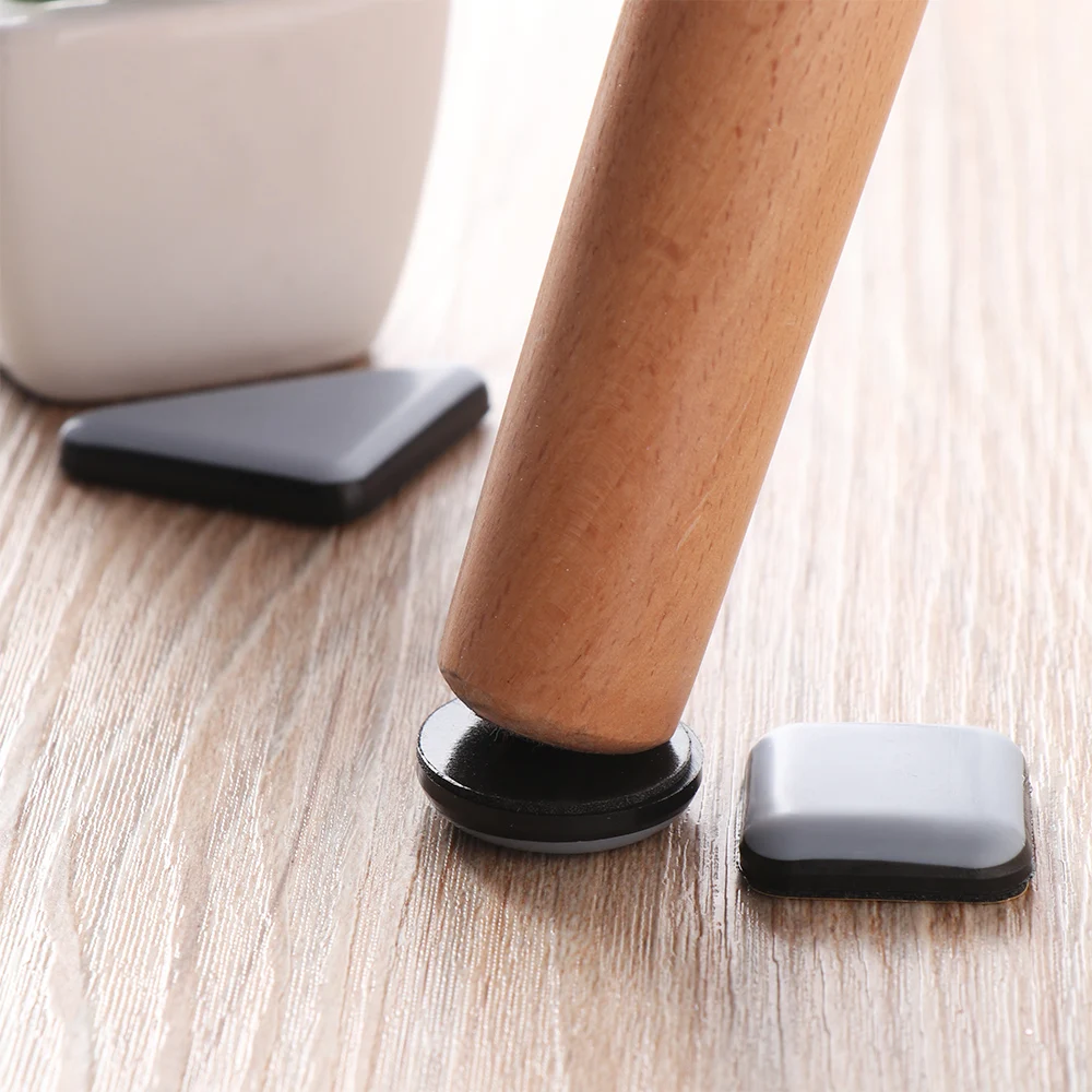 

4piece/pack Slider Pad Furniture Table Bases Protector Coaster Carpet Ground Magic Moving Anti-abrasion Floor Mat Easy Move