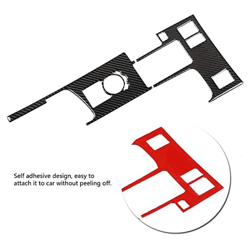 

2 Set Car Accessories: 1 Set Left-Hand Drive Gear Panel Decoration Stickers & 1 Set Steering Wheel Cover