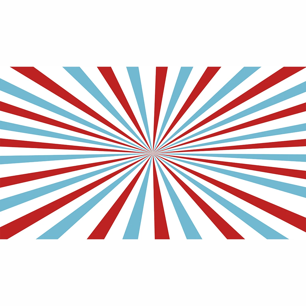 Allenjoy tablecloth photocall backdrop circus party golden flag blue red stripe birthday celebration children balloon tablecover |