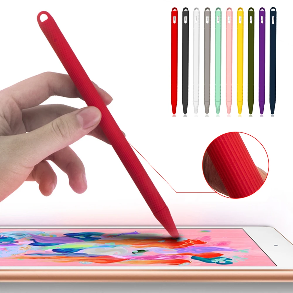 Soft Silicone Case Cap Tip Cover Holder For Apple Pencil 2nd Generation Tablet Touch Pen Stylus Pouch Sleeve iPad 2 | Электроника