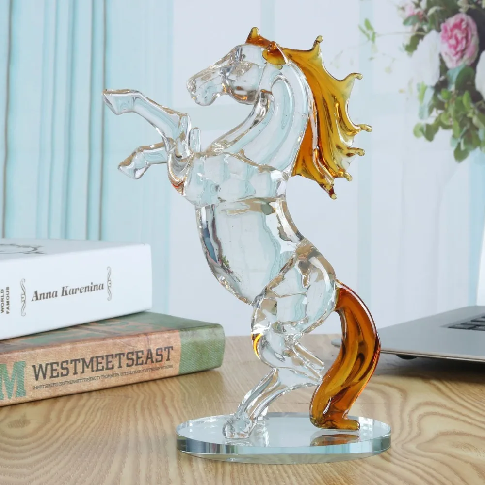 

Crystal Horse Figurines Collection Glass Horse Animal Paperweight Table Ornament Decor Kids Birthday Gifts Home Table Decor