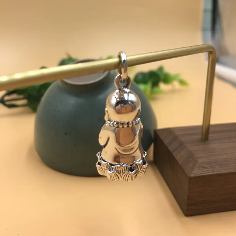 100% s990 матовый продукт подвеска в виде лотоса буддистской черной