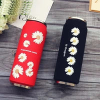 creative stainless steel japan juice candy color drink cans thermos portable unisex students personality trendy straw cup