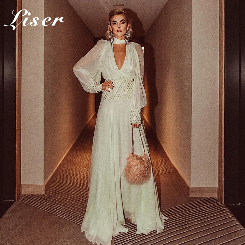 Liser 2019 новое летнее женское платье с высоким воротом блестками длиной до