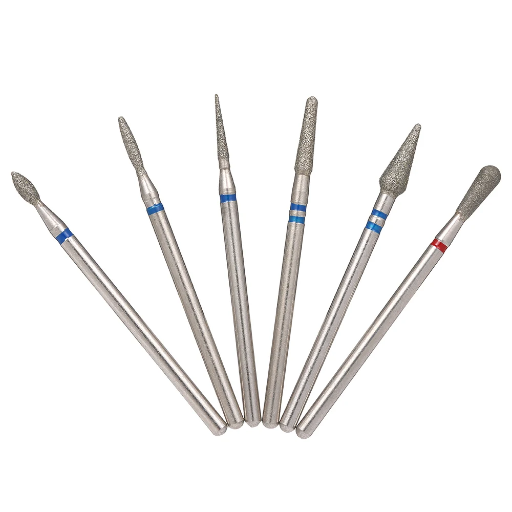 6 шт. сверла для ногтей средство удаления кутикулы щетка пыли вращающаяся