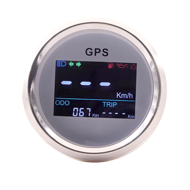 Цифровой GPS датчик скорости 52 мм одометр 0 999 миль/ч регулируемый измеритель из