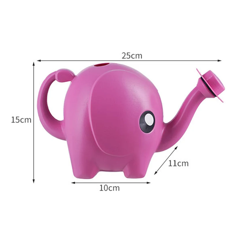 

1L Outdoor Elephant Watering Can Home Patio Lawn Gardening Plant Outdoor Cute Cartoon Plastic Watering Can DC120