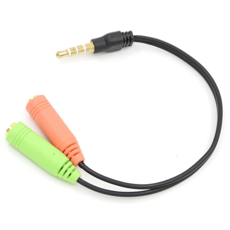 

1* Audio Adapter Cable Combo 3.5mm Male 4 Pole to Dual 3.5mm Female For Xbox PS4