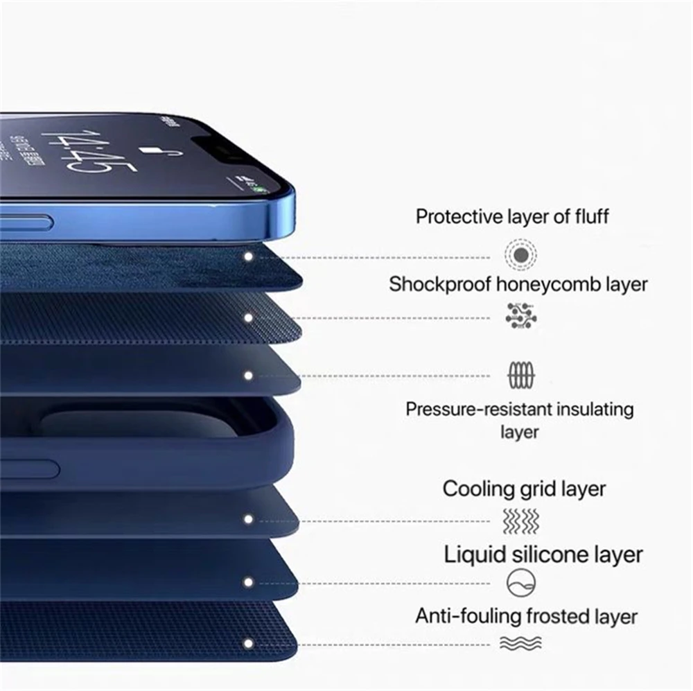 Оригинальный мягкий чехол из жидкого силикона для телефона iPhone 11 12 Pro Max X XS XR 6S 7 8 6