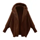 Женское однотонное пальто с капюшоном, уличная одежда из смешанной шерсти, зимнее теплое шерстяное пальто, хлопковая верхняя одежда в западном стиле
