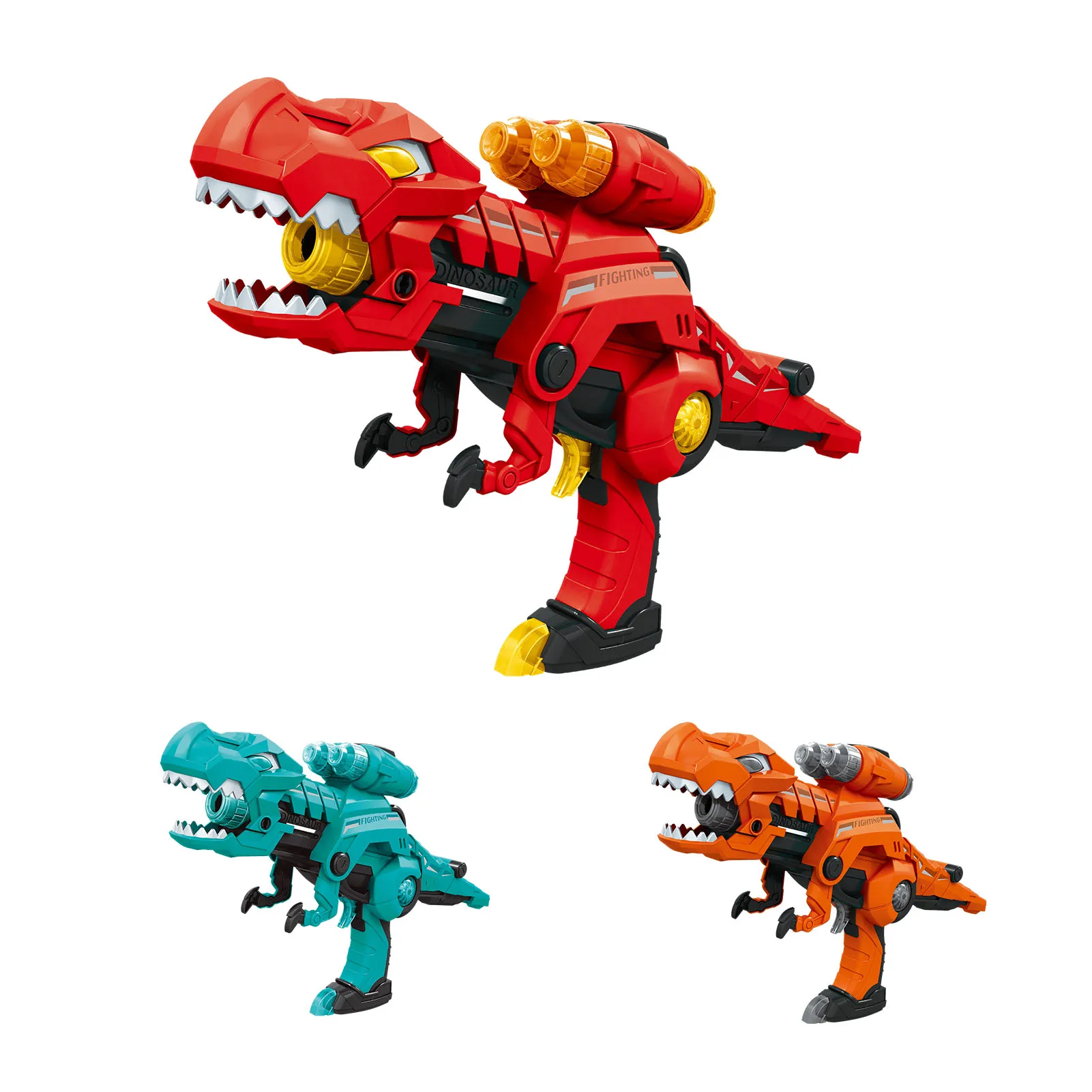 

Dinosaur Toy Gun 3 In 1 Deformed Electric Soft Bullet Toy Gun Shooting Game Shooting Target Soft Bullet Toy With Electric Light