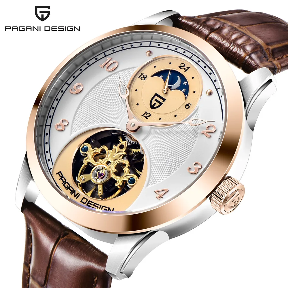 

NEW PAGANI DESIGN Mens Watches 2020 Luxury Mechanical Tourbillon Hand Wind Watch Men Sapphire Waterproof Watch Relogio Masculino