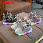 Детские кроссовки со светящейся подошвой бег детская обувь с подсветкой Детская со светящимися вставками, кроссовки для детей От 1 до 6 лет