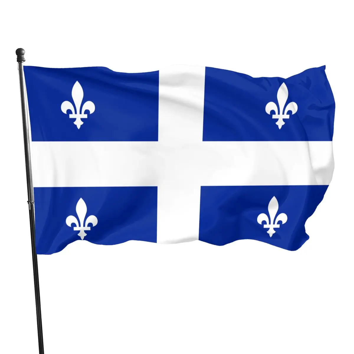 

90cmX150cm Fleurs De Lis Quebec Flag