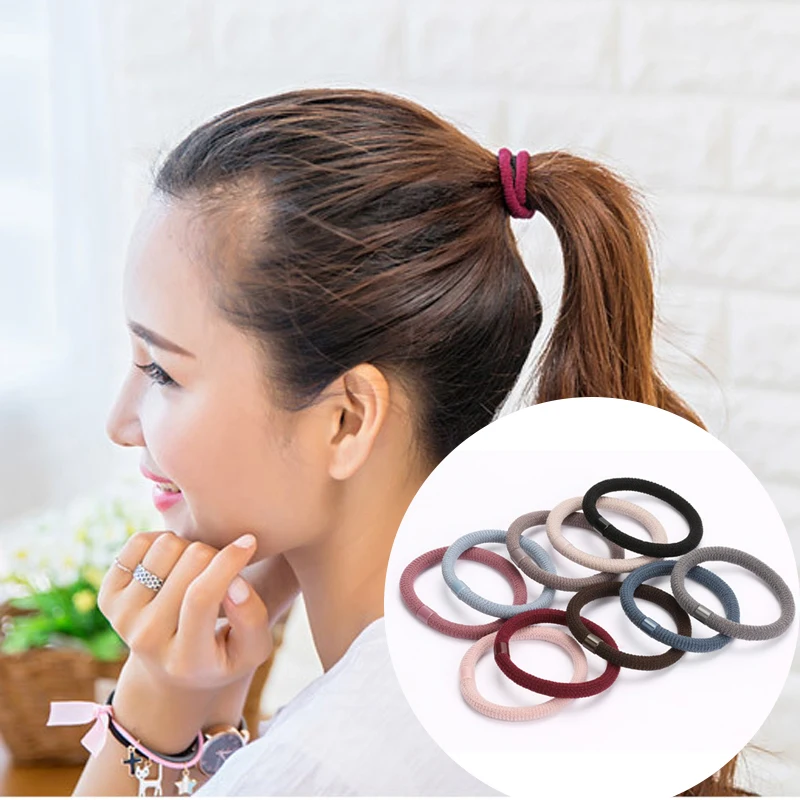 

5-50Pcs Elastic Hair Ring Women Hair Accessories Hairdressing Styling Rubber Braiding Hairstyle Headwear Scrunchies Tie Gum