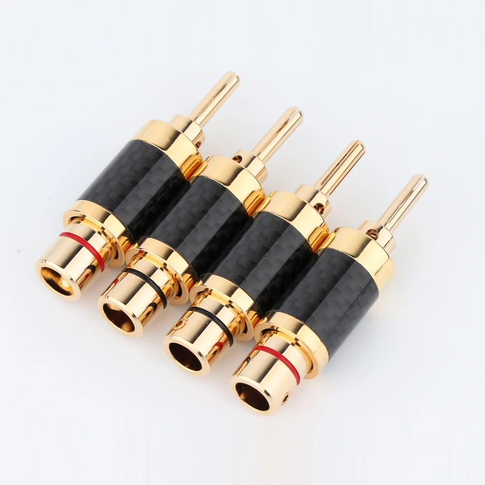 

4 шт. BA1440G Позолоченный разъем из углеродного волокна, разъем типа «банан», динамик, разъем Hifi, разъем типа «банан» для усилителя CD DVD