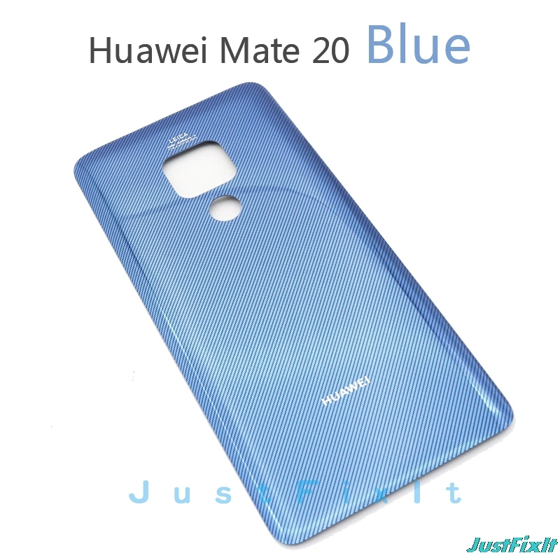 Blue For Mate 20 Для huawei mate 20 Крышка батарейного отсека Замена оригинальная крышка батарейного отсека задняя стеклянная панель Задняя Дверь Корпус чехол - Цвет: Blue For Mate 20