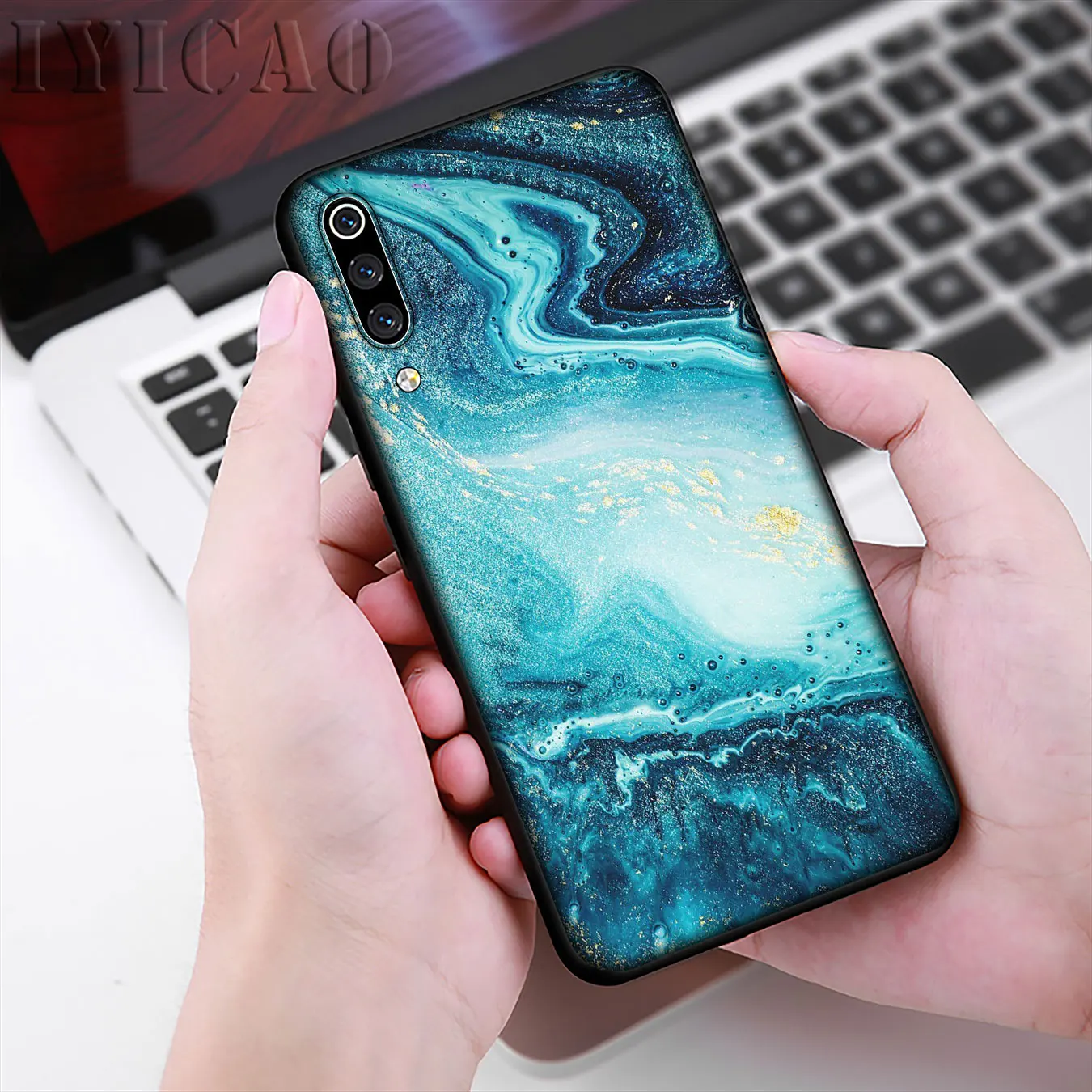 IYICAO gold marble Line Soft Silicone Phone Case for Xiaomi Mi 10 9 9T A3 Pro 8 SE A2 Lite A1 CC9 CC9E 6 pocophone f1 Mi10 | Мобильные