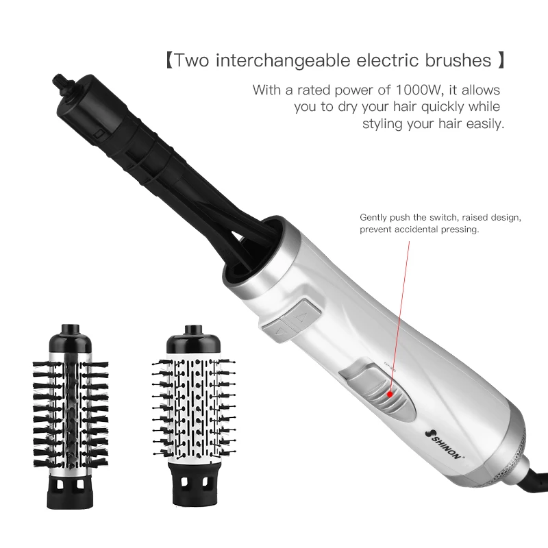 Volumizer Hot Air Comb Electric Rotating Hair Dryer Brush Straightener Curler Fast Heating Hairdryer Blow Styler Care Tool |