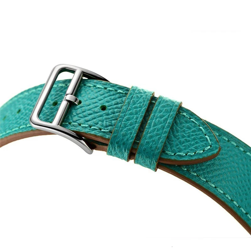 Ремешок из коровьей кожи для Apple Watch Band 42 мм 44 Iwatch Series 6 5 4 3 2 1 SE сменный Браслет с