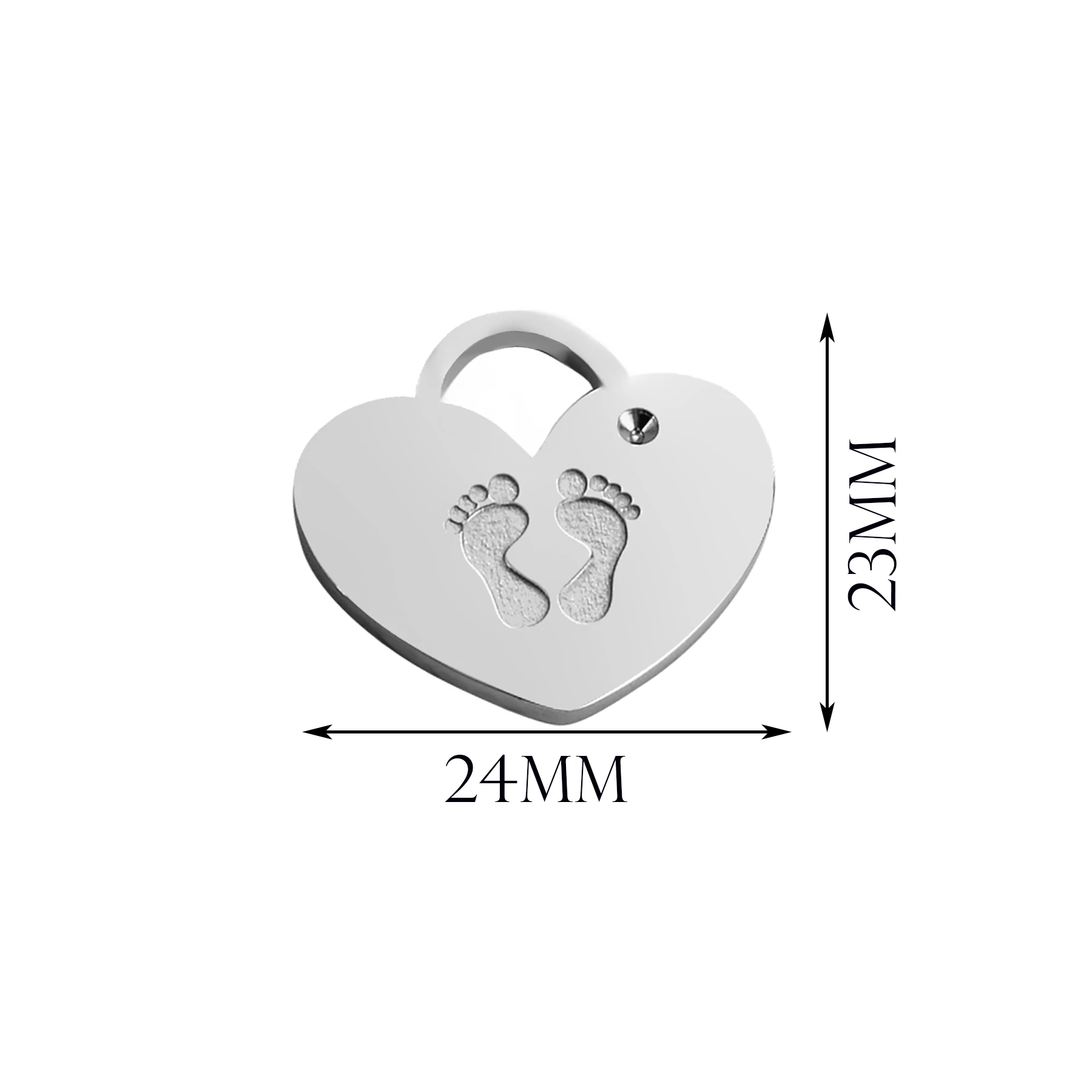 Подвеска из нержавеющей стали в форме сердца|Цепочки| |