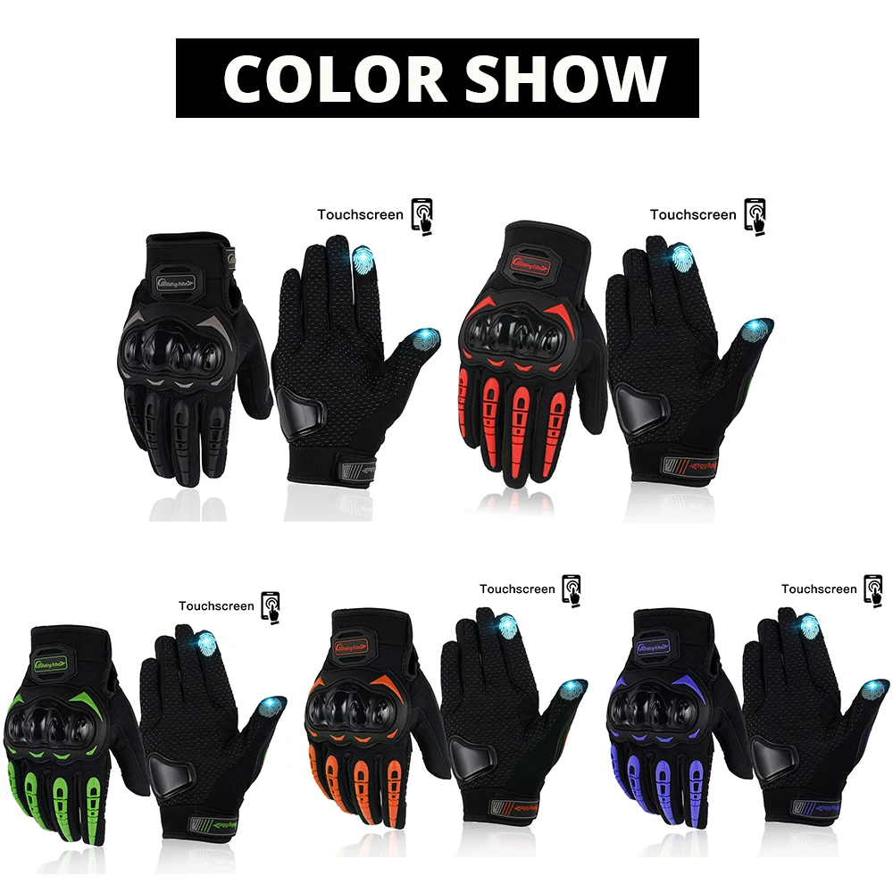 

2021 New Motorcycle Glove Guantes Moto Touch Full Finger BreatPowered Outdoor Motorbike Racing Riding Bicycle Gloves Summer