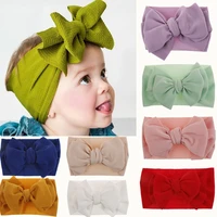 28pcs adjustable big bow baby headband top knot head band newborn toddler girl large hair bows