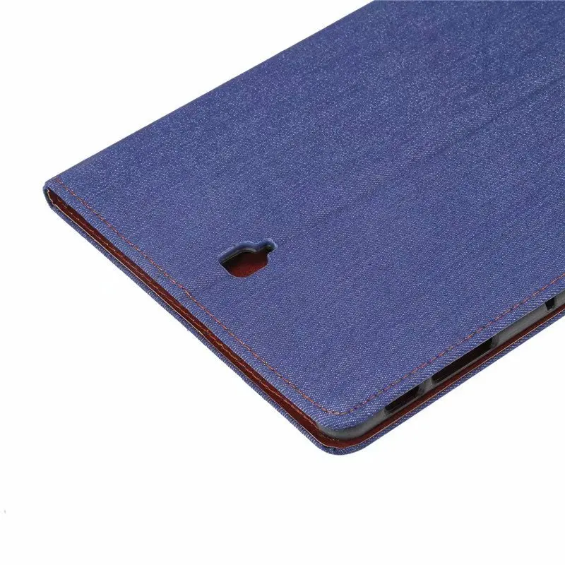 Джинсовый кожаный чехол для планшета в полоску samsung Galaxy Tab S4 T830 T835 SM-T830 SM-T835 10 5