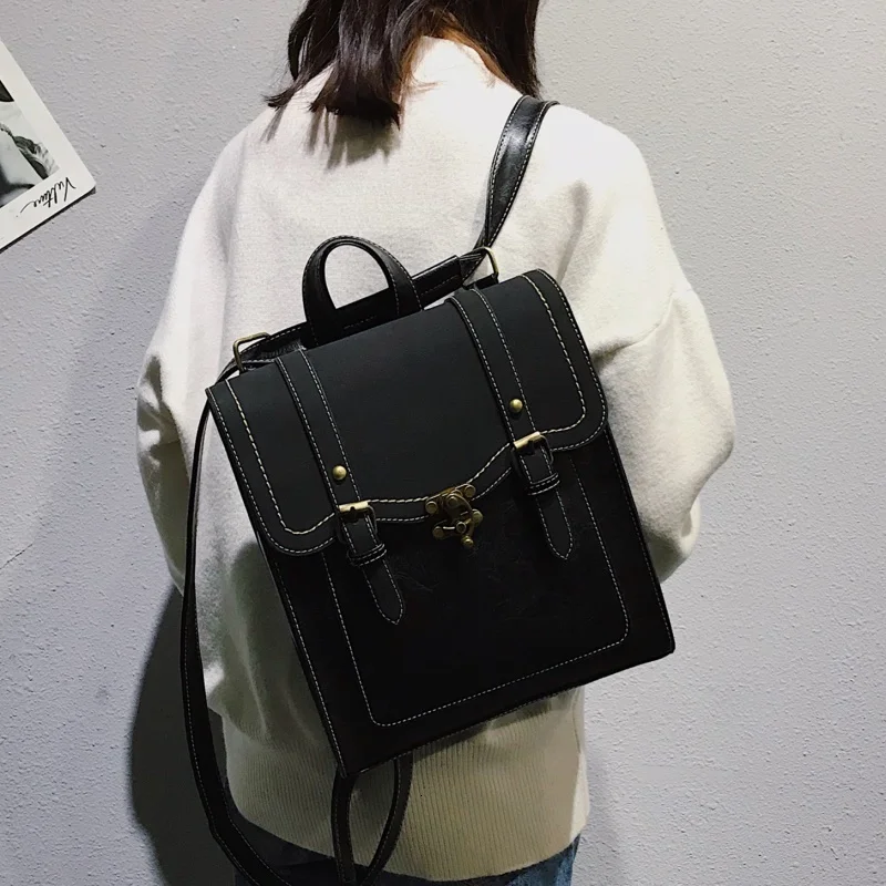 Модные сумки рюкзаки из искусственной кожи для школы подростков сумка на плечо