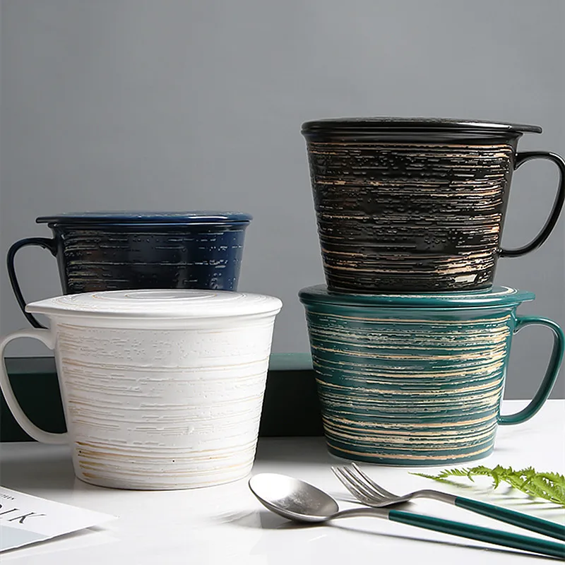 Креативная большая кружка для завтрака крупа керамическая миска Calix воды молока