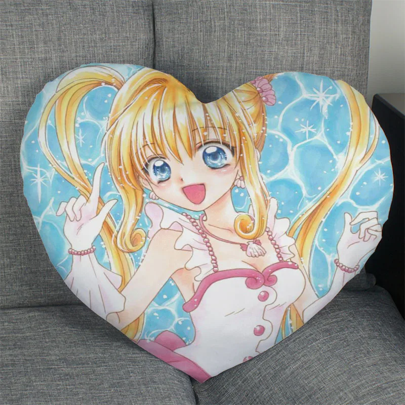 

Hot Sale Mermaid Melody Pichi Pichi Pitch Anime Heart Shape Pillow Covers Bedding Comfortable Cushion/High Quality Pillow Cases