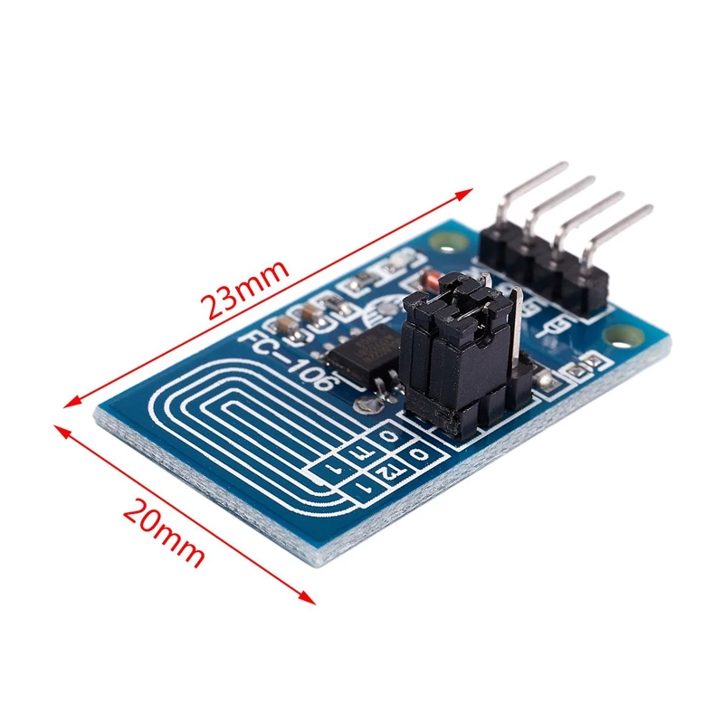 1 pcs Capacitor touch dimmer constant voltage LED stepless dimming PWM control board switch module blue | Лампы и освещение