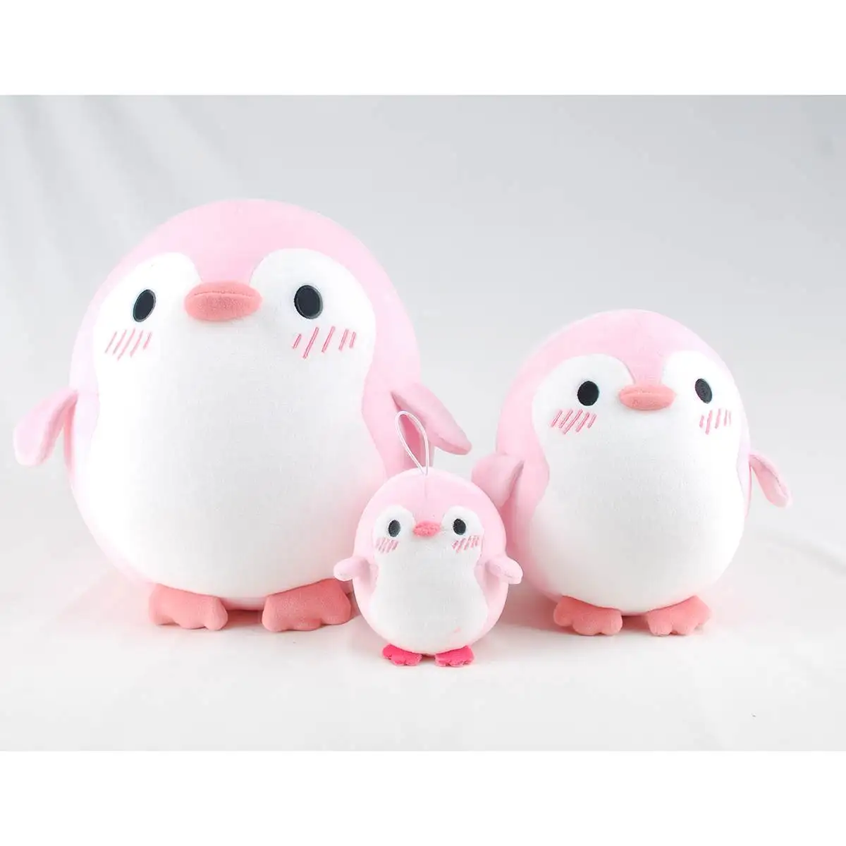 

Kawaii Penguin Polar Bear with Heart Plush Toys Stuffed Cartoon Animal Soft Down Cotton Pillow Cushion Doll Christmas Gifts