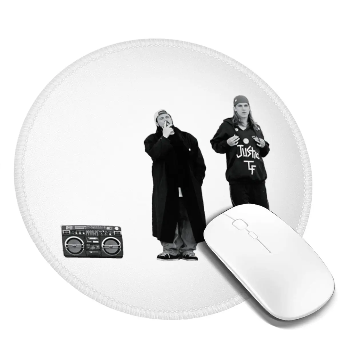 

Dogma Mouse Pad Jay and Silent Bob at the Quick Stop High Quality Rubber Mousepad Anti-Slip Fantasy Picture Office Mouse Mat