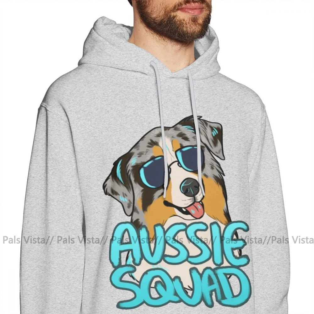 Австралийской овчарки Толстовка AUSSIE отряд толстовки Модный хлопковый пуловер с