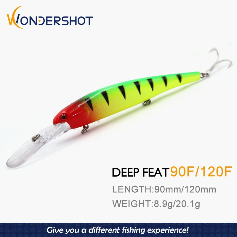 Воблер Wondershot A10 90/120 мм 8 9/20 1 г рыба приманка искусственные приманки для глубокого