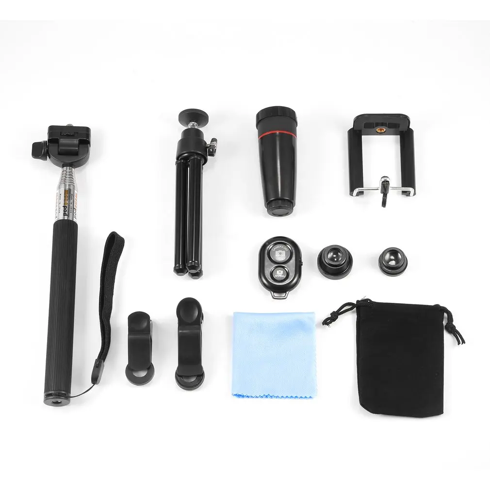 Все в 1 Объективы для мобильных телефонов рыбий глаз широкоугольный Макро