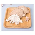 AG 3D динозавр формочка для печенья прессформы динозавр печенье тиснение пресс-форма десерт силиконовой формы для выпечки для Sop инструмент для украшения торта