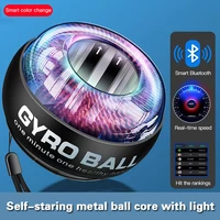 upgrade led wrist power hand ball self starting powerball with counter arm hand muscle force trainer exercise fitness equipment